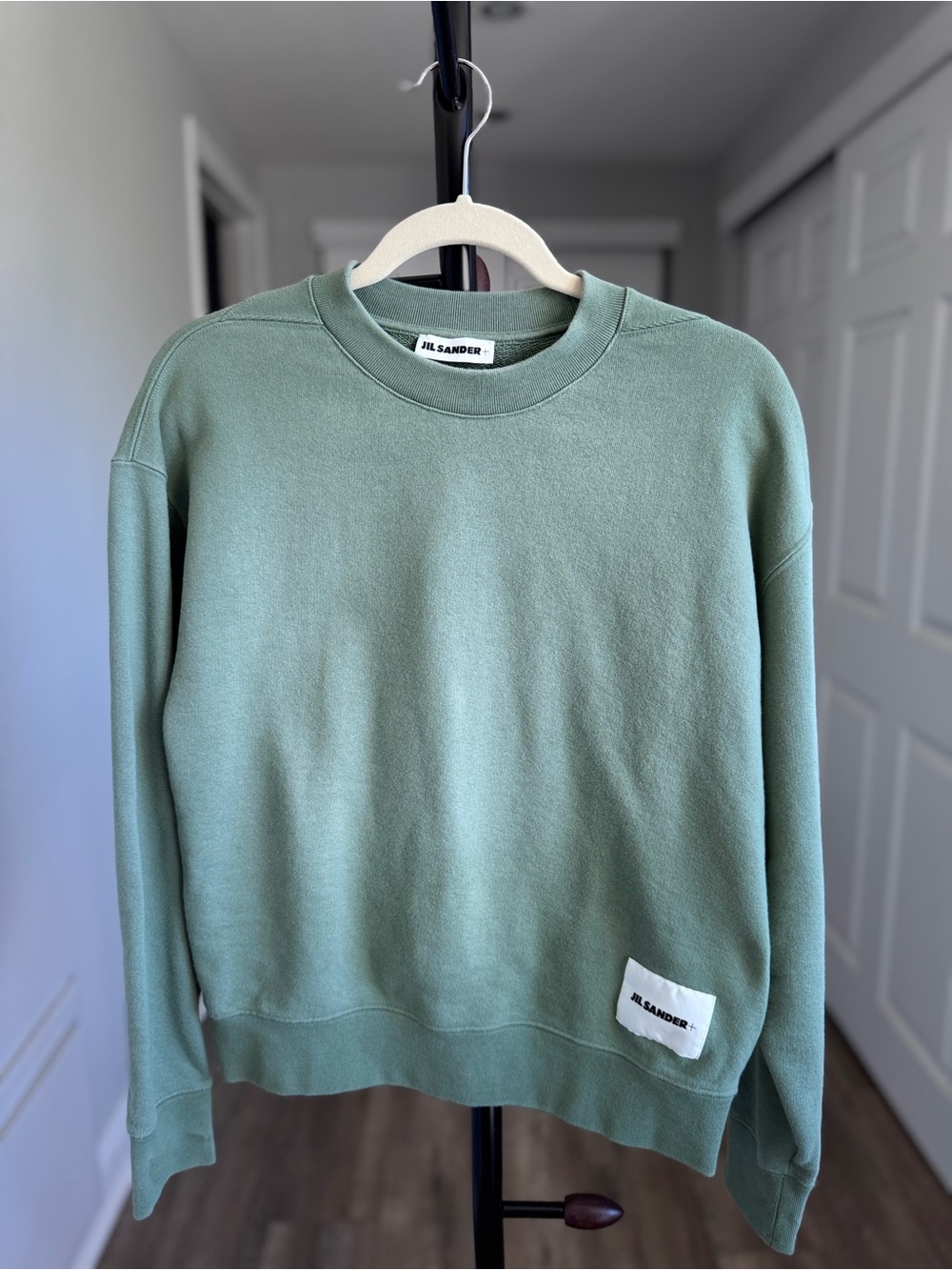 Jil Sander Sage Green Men’s Crewneck Sweatshirt